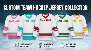 Custom men ice hockey jersey breathable quick dry polyester custom team logo high quality v neck pullover <b>athletic</b> sportswear - Product Image 4