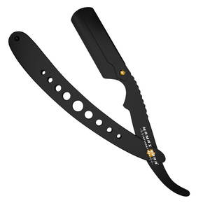 Navaja de Afeitar Recta para Hombre, Navaja de Barbero Clásica, Moderna y de Alto Rendimiento, con Mango de Acero Inoxidable, Marca Barber Razor - Product Image 1