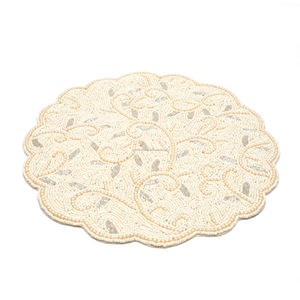 Placemat Glass Beaded Placemat Luxury Kitchen Decoration Beaded Placemats <b>Table</b> Mat Dinning <b>Table</b> Restaurant and Hotel Design - Product Image 2