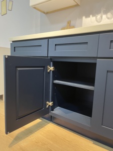 อ่างล้างจานตู้กับข้าวสีน้ำเงินเข้ม MDF PVC อเมริกัน - Product Image 4