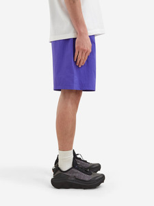 Men Solid Purple Shorts Mid Waist Elastic Closure Casual Wear Breathable Fabric Loose-Fit <b>Knee</b>-Length Shorts Vibrant Streetwear - Product Image 3