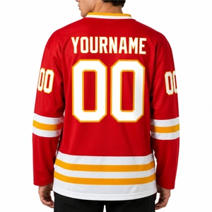 Jersey de Hockey sobre Hielo Personalizado de Manga Larga, Sublimación OEM, Diseño Impreso Personalizado, Tela Premium, Jersey Deportivo de Manga Larga con Ajuste Atlético - Product Image 3