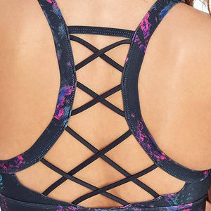 Soutien-gorge de sport personnalisé imprimé par sublimation, entièrement soutien-gorge, pour le fitness et le yoga, en polyester et élasthanne, pour femmes, prix de gros - Product Image 6