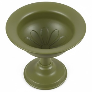 Support à fleurs moderne en métal bleu avec design circulaire, léger pour usage extérieur, urnes de jardin faites à la main - Product Image 2