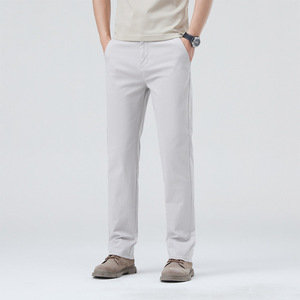 Pantalones Chinos de Verano Loshaypappay en Oferta, Pantalones Casuales de Algodón Elástico para Hombre, Talla Grande, Anti-Pilling, Ligeros, con Cierre de Cremallera - Product Image 1