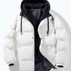 <b>Men</b>’s <b>Hooded</b> Puffer <b>Jacket</b> Winter Warm Quilted Outerwear Lightweight Insulated Casual Fashion Coat Wholesale Custom Exporter - Product Image 4