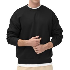 เสื้อสเวตเชิ้ตคอกลมแบบสวมหัวทรงหลวมสำหรับผู้ชาย สไตล์สตรีทแวร์ ขายส่งจากผู้ผลิตเสื้อผ้าลำลอง - Product Image 1