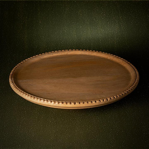 Plateau tournant en bois pour gâteaux et desserts, artisanat fait main, design haut de gamme, meilleur prix - Product Image 4