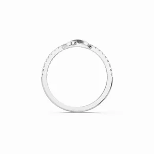 Bague en diamant de laboratoire Shine, ensemble de 18 pièces en or blanc 18 carats avec coupe brillant ronde, style luxueux, certifiée IGI pour femmes - Product Image 5