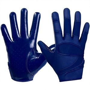 Youth Stretch Fit Custom Design Non-Slip <b>Touchscreen</b> Compatible American Football Receivers <b>Gloves</b> Team Logo Outdoor Sports - Product Image 3