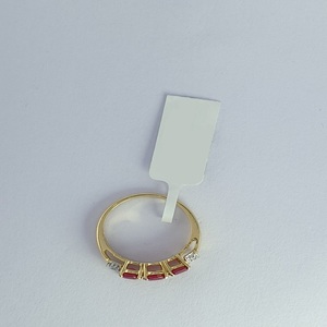 <b>Ladies</b> 14K Yellow Gold Prong Setting Ruby Ring 2.87 Net <b>Weight</b> Elegant Fine Jewelry Wedding Engagement Fashion Ring for Women - Product Image 4