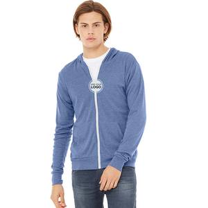 Sweat à capuche zippé Next Level Apparel en tissu tri-mélange, léger, à manches longues, pour la gym, l'entraînement et les loisirs - Product Image 1