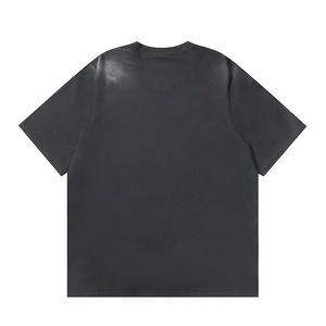 เสื้อยืดผู้ชาย ผ้าฝ้าย สีขาว ทรงหลวม เสื้อยืดซันเฟด คอกลม แขนสั้น โอเวอร์ไซส์ สไตล์ลำลอง สตรีทแวร์ - Product Image 3