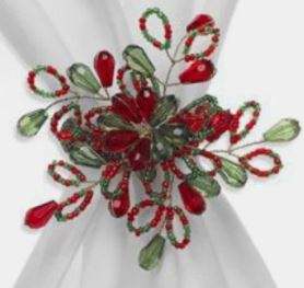 Anillo para Servilletas con Cuentas, Ecológico, con Forma de Flor Antigua, Elegante Accesorio Decorativo para Mesa de Hotel - Product Image 3