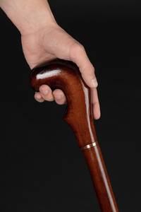Canne de marche en bois massif naturel, bâton de mobilité haut de gamme pour activités de plein air et soutien des personnes âgées, vente en gros - Product Image 3