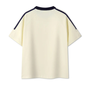 Blank Cotton Loose <b>Drop</b> Shoulder T-Shirt Short Sleeved T-Shirt Casual and Comfortable T-Shirt - Product Image 4