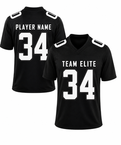 Maillot de football américain personnalisé Team Elite, col en V, manches courtes, polyester anti-humidité, pour homme adulte, taille 34 - Product Image 1