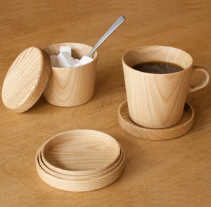Classic Oak Wood <b>Cup</b> Set Light Brown <b>Tea</b> <b>Cup</b> <b>Saucer</b> for Coffee <b>Tea</b> and Drinkware Wooden <b>Cup</b> <b>Saucer</b> - Product Image 1