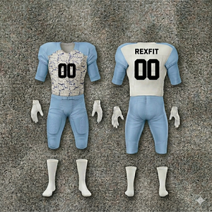 Ensemble d'uniformes de football américain Rexfit Sports pour jeunes, maillot personnalisé par sublimation et pantalon léger rembourré de protection - Product Image 6
