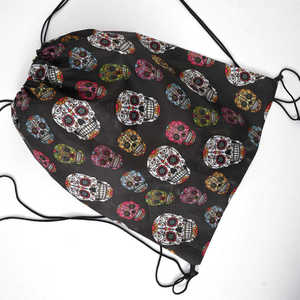 2026 Custom Logo Unisex Solid Cotton Fabric <b>Drawstring</b> <b>Backpack</b> Casual Waterproof Sports Gym Cinch Sack Bag Promotional - Product Image 4