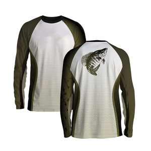 T-shirts de pêche personnalisés pour hommes à manches longues, protection UV, sublimation intégrale, séchage rapide, performance, taille Plus - Product Image 6