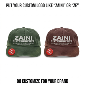 Casquette de camionneur ZAINI en coton sergé 280 GSM, 5 panneaux, noire, avec logo brodé personnalisé, fermeture snapback, imperméable, unisexe, toutes saisons - Product Image 2