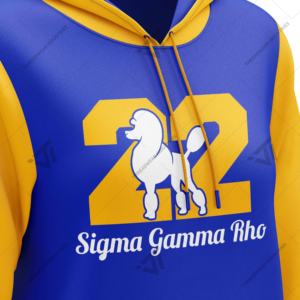 Vente en gros personnalisée Sigma Gamma Rho 1922 vêtements de sororité robe à capuche sublimée attirail grec - Product Image 4