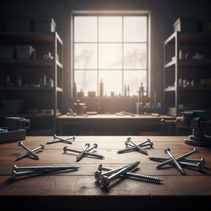 Tornillo para Madera de Acero al Carbono Marca PDC, Rosca Gruesa Parcial, Punta Afilada, Óxido Negro, Métrico/Pulgada, Buen Precio - Product Image 1