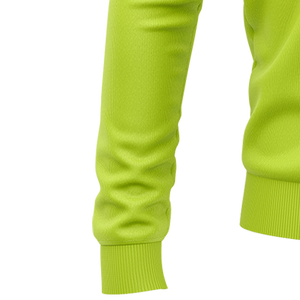 Sweat-shirt à demi-zip en coton pour homme avec logo frontal, tricot jersey écologique, anti-boulochage et respirant, idéal pour l'hiver - Product Image 3