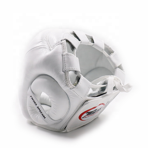 Protector de Cabeza para Boxeo Twins, Cuero PU Blanco, Protección Facial Completa, Cierre de Gancho y Bucle, Casco Deportivo Unisex para Adultos - Product Image 3