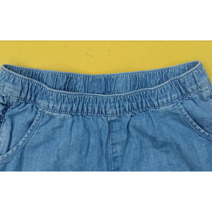 Stylish Summer Women's Premium Quality Cotton Denim Shorts Breathable Mid Ruffles Casual Outfits Solid 180g Wholesale Bangladesh - Product Image 2