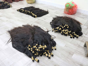 Materia prima de alta calidad procedente de Vietnam, cabello natural para extensiones de cabello, precio al por mayor, 1 kg, longitudes de 40 cm a 90 cm - Product Image 6