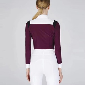 High Quality Manufacturing Women's Equestrian Shirts Full Sleeve <b>Horse</b> <b>Riding</b> Base Layer & Show Shirt <b>Tops</b> <b>Riding</b> Base Layers - Product Image 3