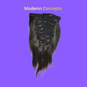 Extensions de cheveux humains indiens 100 % vierges bruts, alignés aux cuticules, couleur noire, ondulés, à clipser, qualité naturelle, vente en gros - Product Image 1