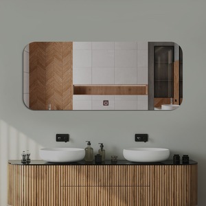 Beautiful Scandinavian Design Beveled Glass LED Rectangular Bathroom Mirror with Touch Sensor and <b>Smart</b> Illumination - Product Image 1