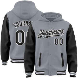 Blouson à Capuche de Baseball Personnalisé Automne – Fabricant OEM – Coton, Polyester, Polaire – Nom d'Équipe Brodé – Vente en Gros - Product Image 1