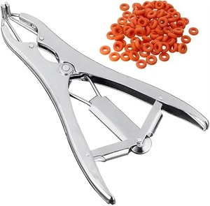 Applicateur de bande élastique robuste pour la castration du bétail, en acier inoxydable, pour l'élevage de moutons, de chèvres et de veaux. - Product Image 6