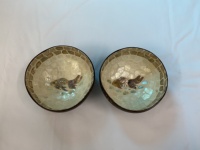 Service de vaisselle en coquille de noix de coco polie à motif poisson, certifié CE, écologique, avec logo personnalisé pour la maison, la cuisine et la décoration de mariage