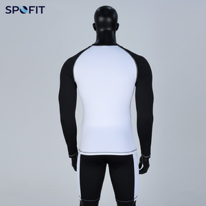 Ensemble Rashguard Homme Manches Longues Personnalisé Vente Chaude en Gros – Ensemble 2 Pièces Rashguard Compression MMA - Product Image 3