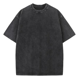 Camiseta de Hombre Extra Grande Estilo Vintage, 100% Algodón, Lavado Ácido, Peso Pesado, Impresión Urbana, Logotipo Personalizado, Gran Venta - Product Image 1