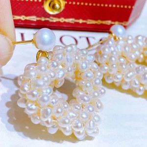 Boucles d'oreilles pendantes en forme de cœur de style coréen, populaires, multi-couches, avec irrégularités de couleurs vives, hautement recommandées - Product Image 2