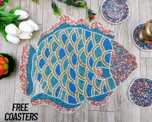 Sets de table décoratifs perlés à prix compétitif, faits à la main en Inde, pour table à manger, provenant d'Inde - Product Image 2