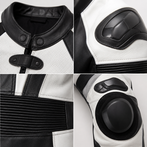 Traje de Motociclismo de Cuero Genuino Personalizado para Mujer, con Protección CE, Fabricante OEM ODM - Product Image 4