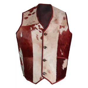 Chaleco de Cuero Genuino de Vaca de Alta Calidad con Diseño Personalizado para Hombre / Chaleco de Cuero Transpirable para Hombre - Product Image 6