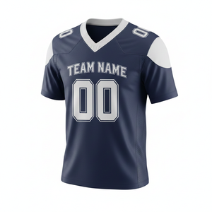 Uniforme de Fútbol Americano Sublimado Personalizado, Transpirable, Conjunto de Camiseta y Pantalones Cortos, Logotipo Frontal, 100% Poliéster, Antibacterial, Secado Rápido - Product Image 6