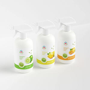 500ml 16.9oz White HDPE <b>Plastic</b> Trigger Spray Bottle for Custom <b>Cleaner</b> Detergent Packaging - Product Image 4