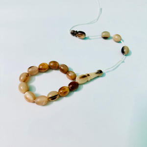 Cuentas de Misbah personalizadas de primera calidad, cuerno de Búfalo Blanco Natural, pulido, Tasbeeh, artesanía de oración islámica en estilo turco - Product Image 5