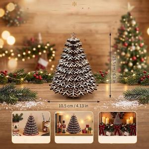 Hot Sale Handmade Eco-Friendly High Quality Home Indoor Decoration Wood <b>Christmas</b> Cone <b>Tree</b> Table <b>Top</b> <b>Christmas</b> <b>Tree</b> Ornament - Product Image 5
