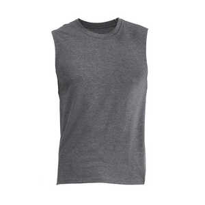 เสื้อกล้ามถักคอโอ รุ่น TTT-031 สำหรับผู้ชาย ยี่ห้อ Hawk Eye Sports สีเทาล้วน ผ้าฝ้าย ระบายอากาศได้ดี น้ำหนัก 220 กรัม ลดราคาสุดร้อนแรงประจำฤดูร้อนปี 2026 - Product Image 3