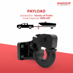 Attelage robuste ROADPOWER (RP-HTSPC-BK-SM) pour Toyota Land Cruiser, crochet à rotule avec boule de 2 pouces et corps en acier haute résistance - Product Image 3